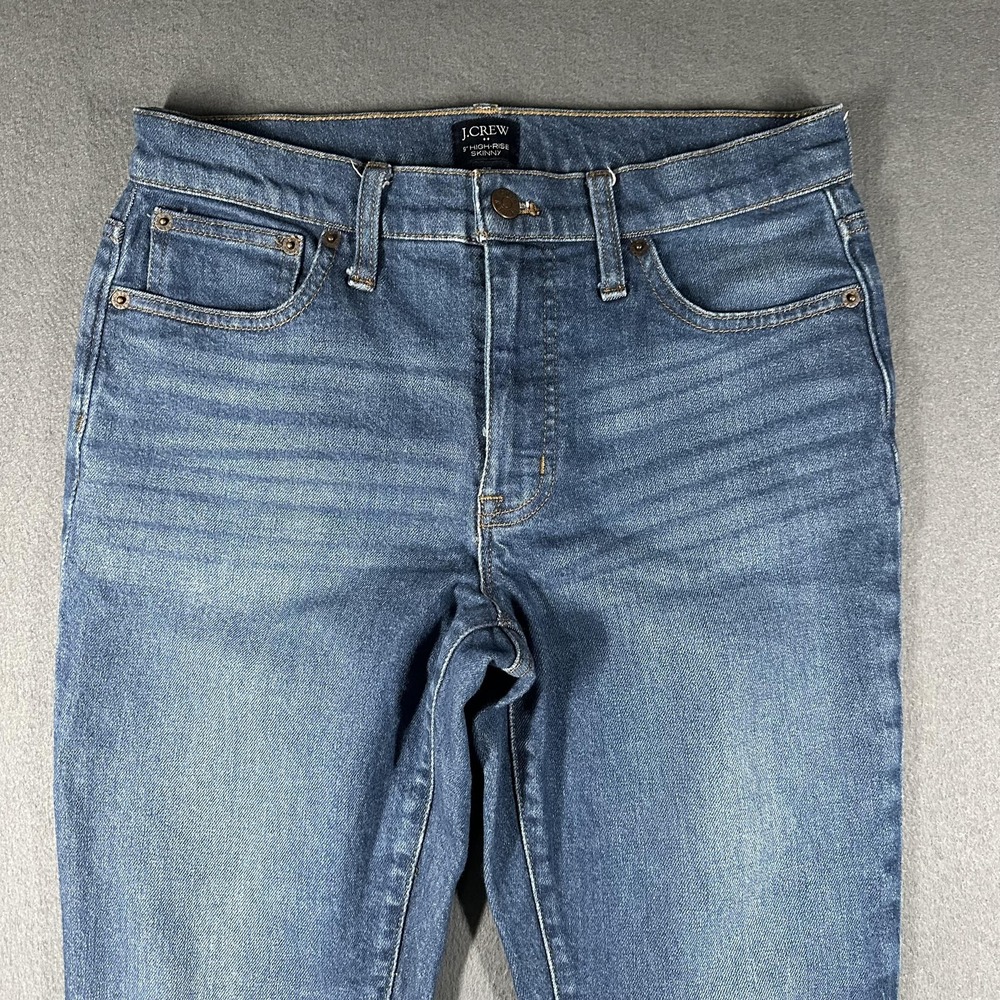 J Crew Jeans Womens 27 Blue 9in 10in High-Rise Skinny Lot of 2 Stretch Raw Hem - Picture 4 of 16